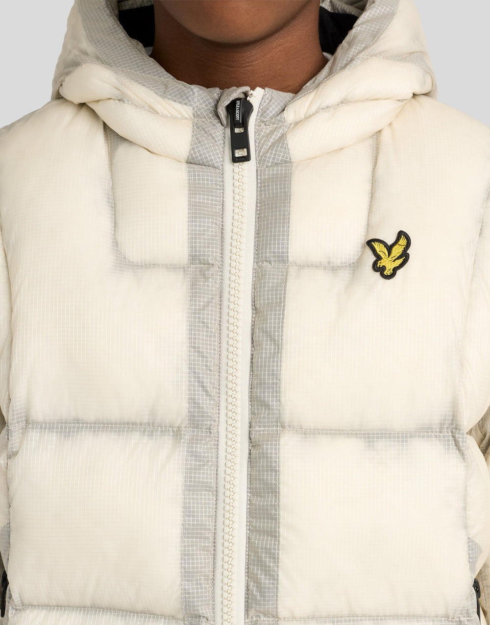 Translucent Parka Jacket Putty