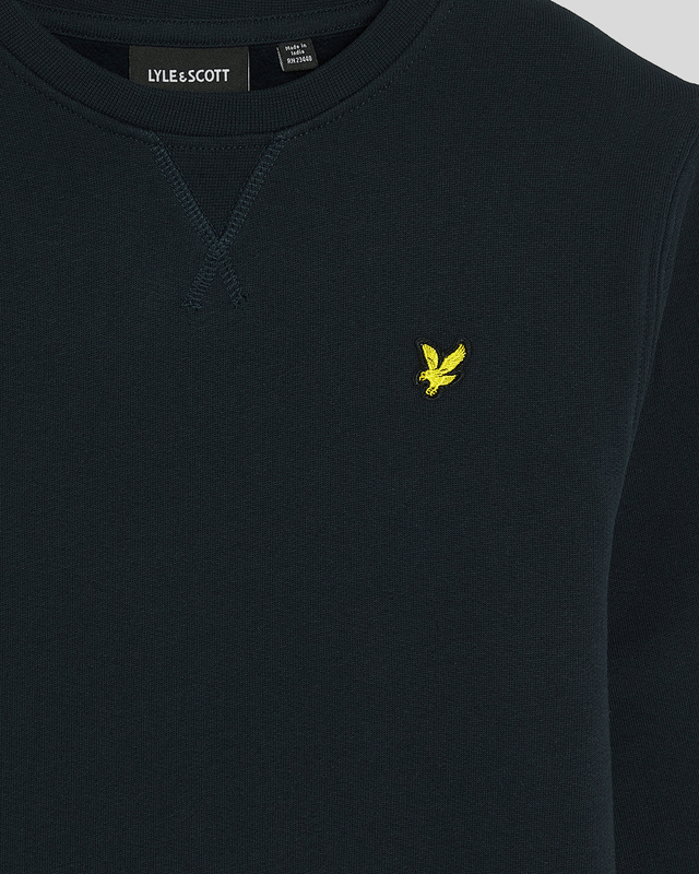 Brush Back Crew Neck Sweatshirt Dark Navy