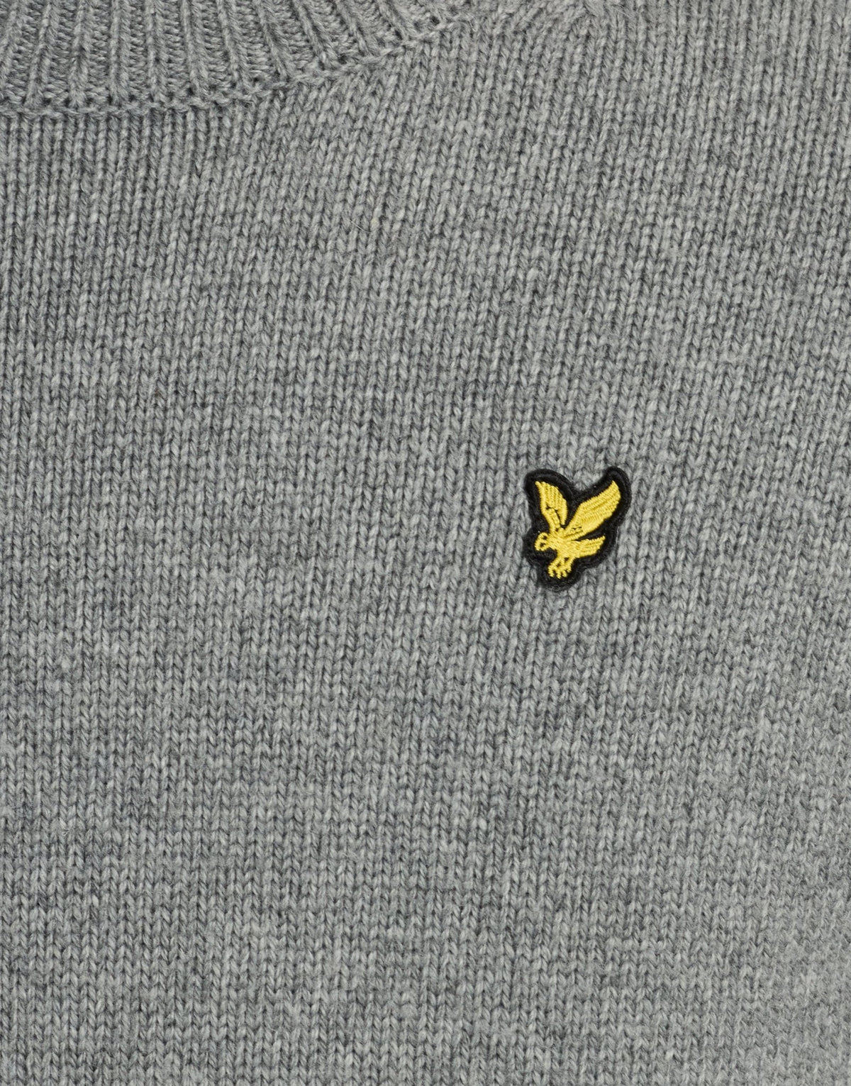 Melange Crew Neck Jumper Mid Grey Marl