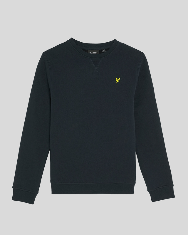 Brush Back Crew Neck Sweatshirt Dark Navy