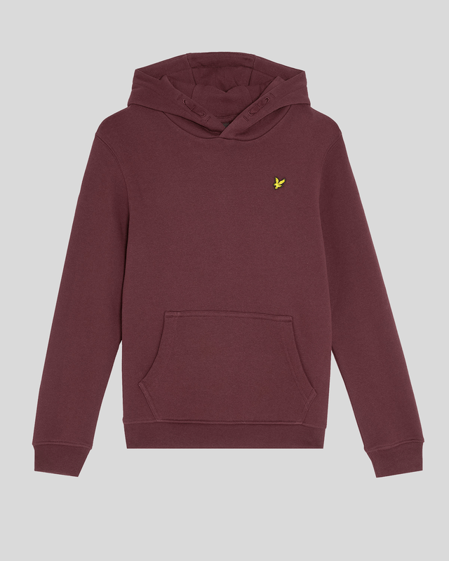 Brush Back Pullover Hoodie Burgundy
