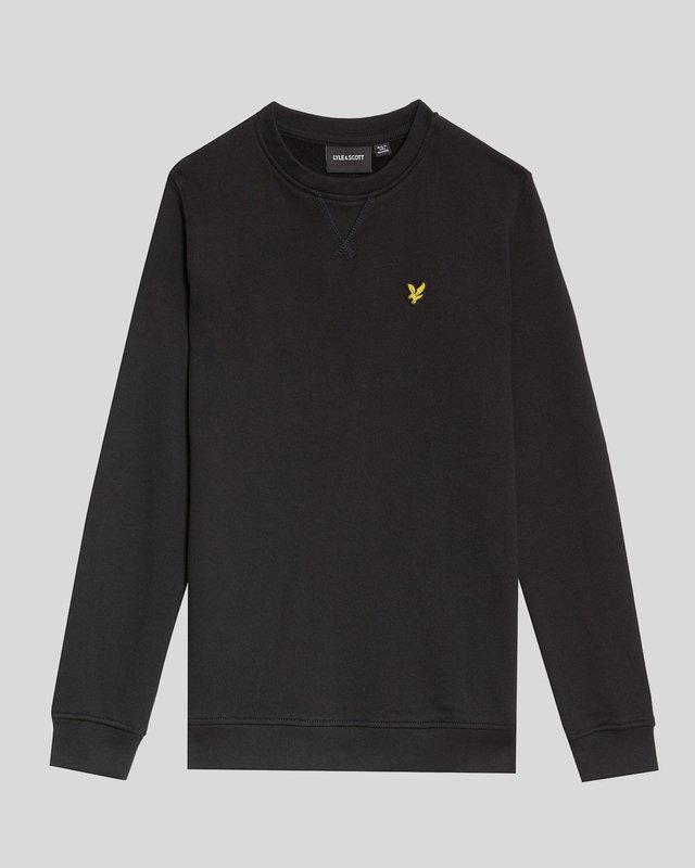 Crew Neck Sweatshirt Jet Black