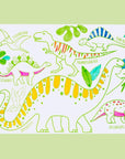 Mini Coloriage Réutilissable : Dino