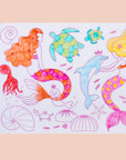 Mini Coloriage Réutilissable : Les Sirenes