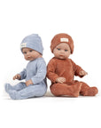 Bambinis – Ensemble Dors bien Angelo et son bonnet en velours Nikky bleu ciel