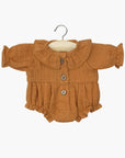 Gordis - Barboteuse Léonore en gaze de coton cognac