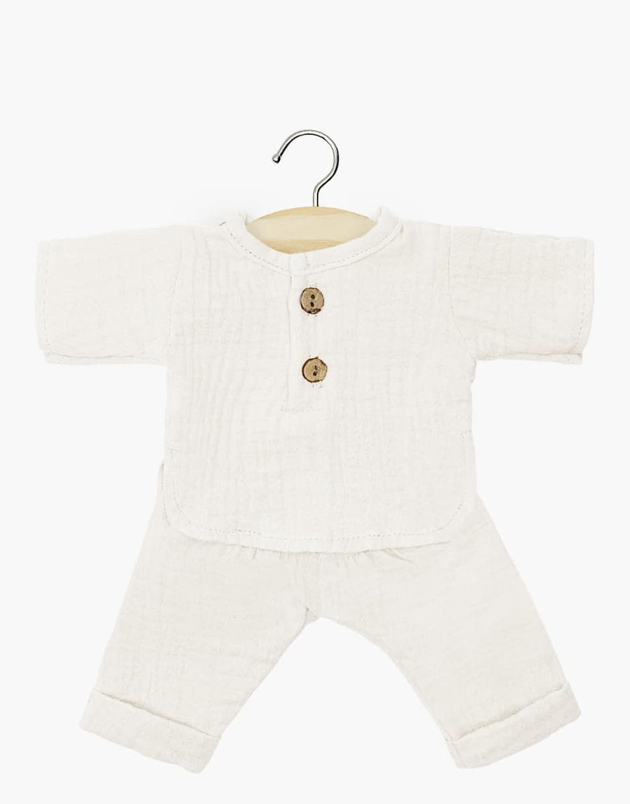 Gordis – Ensemble Andrea en gaze de coton écru