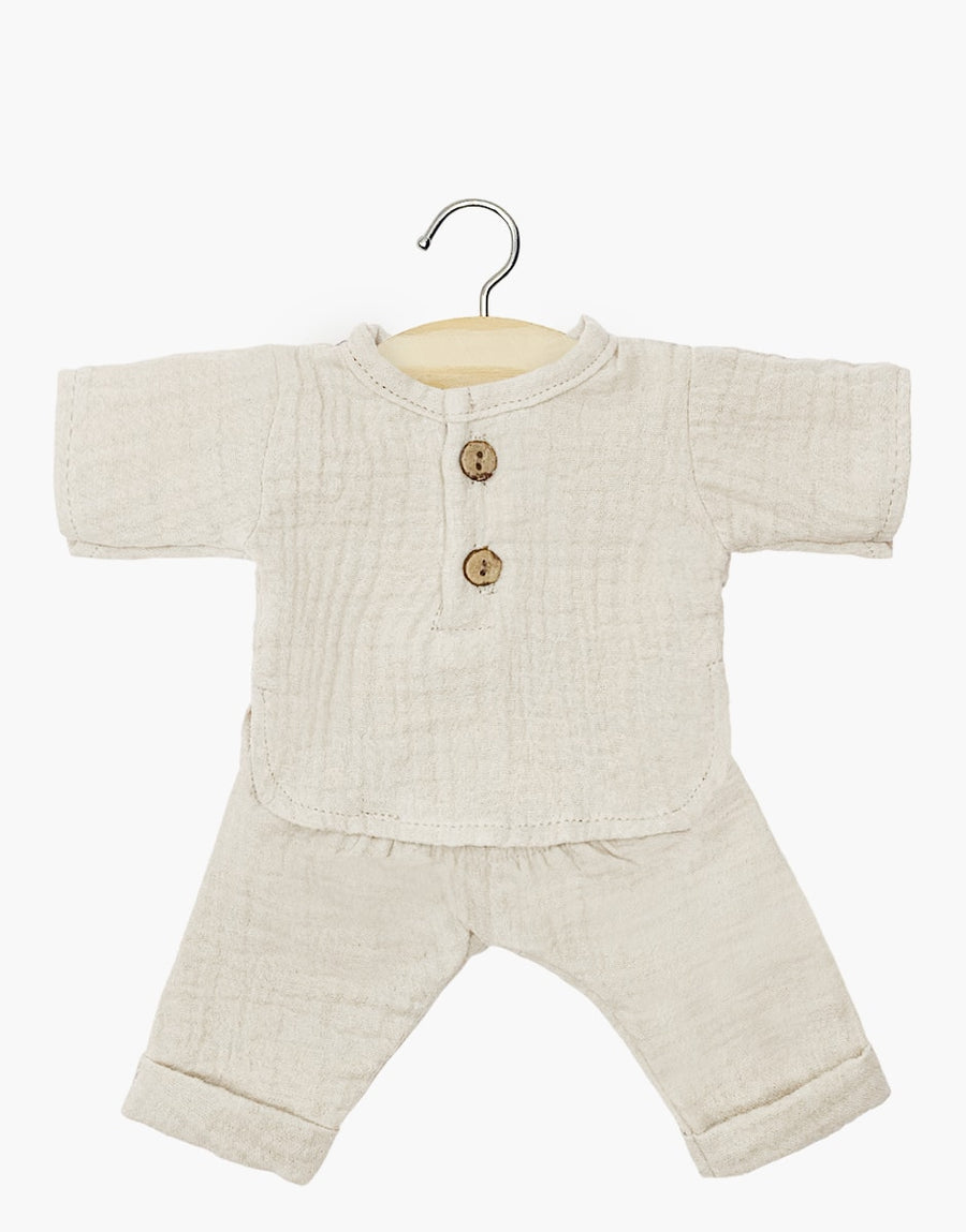 Babies – Ensemble Andrea en gaze de coton galet