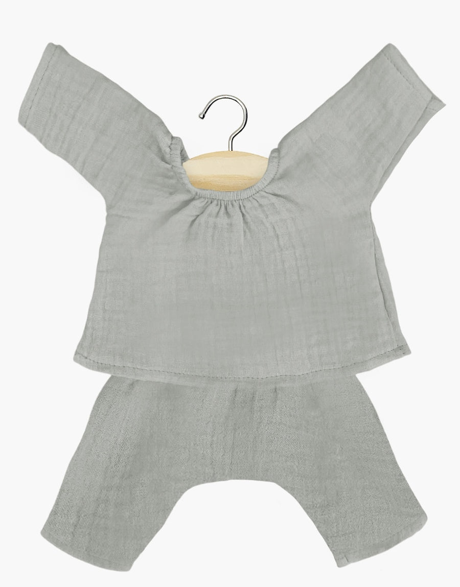 Gordis – Ensemble Jana en gaze de coton gris souris