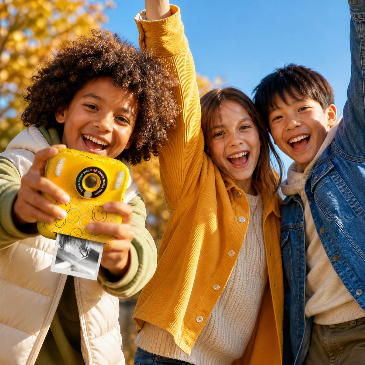 Appareil photo instantané jaune pour enfant Pixismiley Smiley World MOB, vue 7