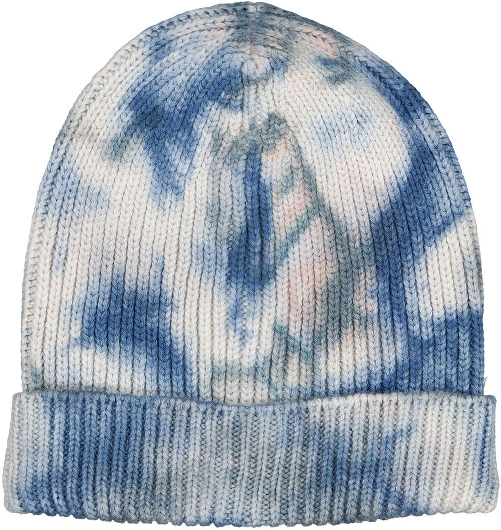 Hat Harry Knitted Wool Blend Tie &amp; Dye Blue/Navy