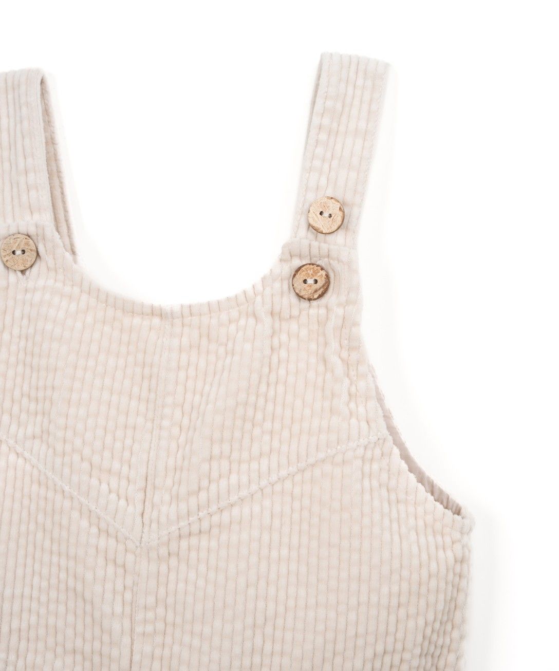 Combinaison en velours côtelé Sketches pour bébé, marque Play Up, vue détail matière et finitions