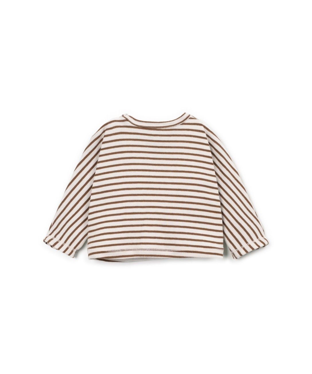 Pull côtelé rayé Tufting pour bébé, marque Play Up, vue de dos