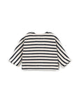 Sweat En Jersey Rayé Play Up Cocoon, col rond boutons coco