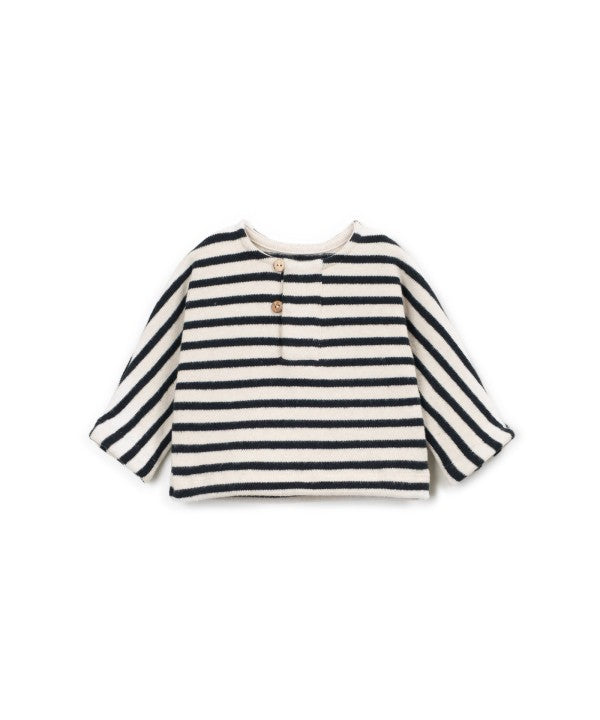 Sweat En Jersey Rayé Play Up coloris Cocoon noir