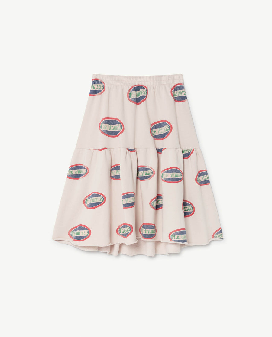 Cat Kids Skirt White Animals