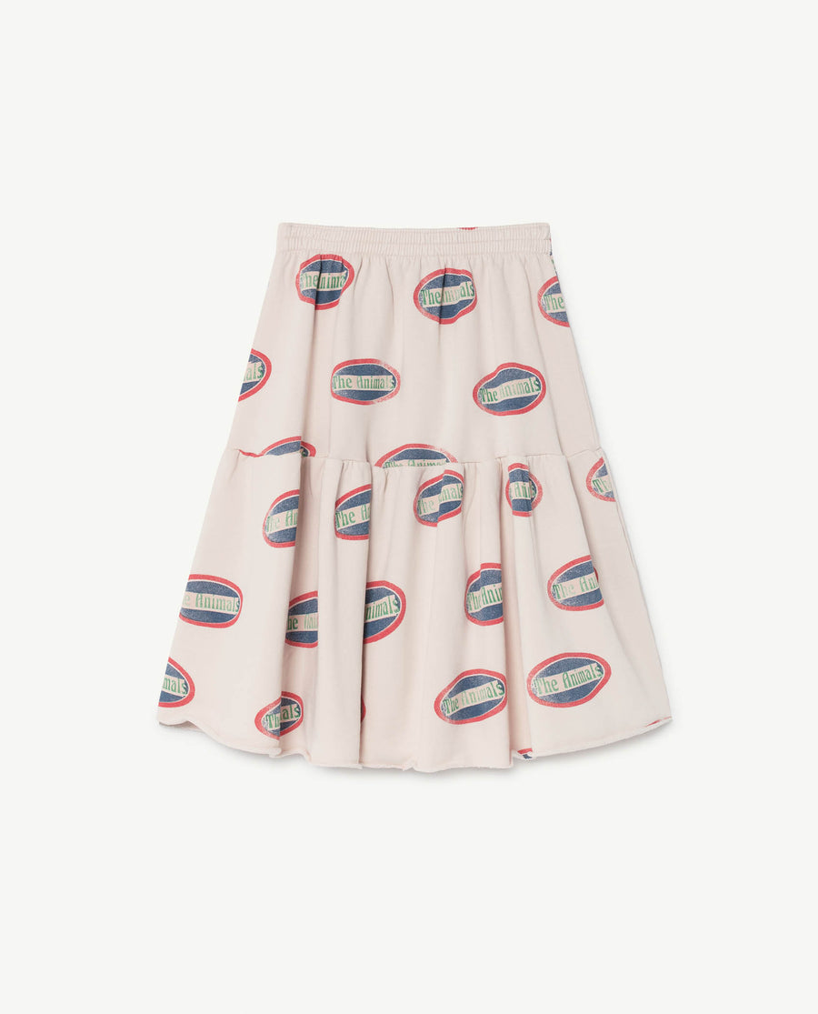 Cat Kids Skirt White Animals