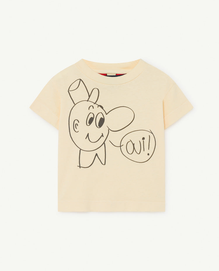 Rooster Baby T-Shirt Yellow Oui