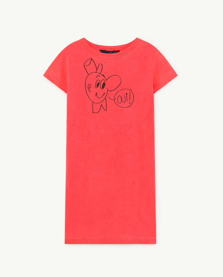 Gorilla Kids Dress Red Oui