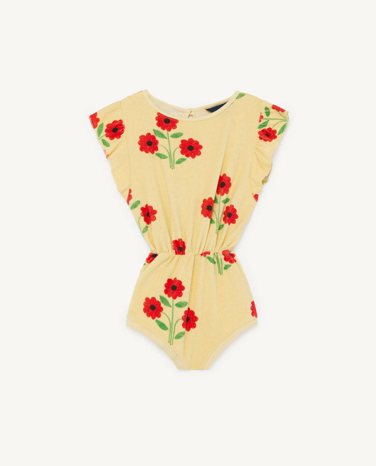 Koala Kids Jumpsuit Yellow Flowers