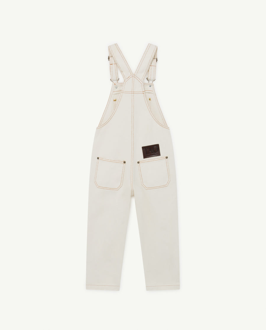 Mule Kids Dungaree White Sun