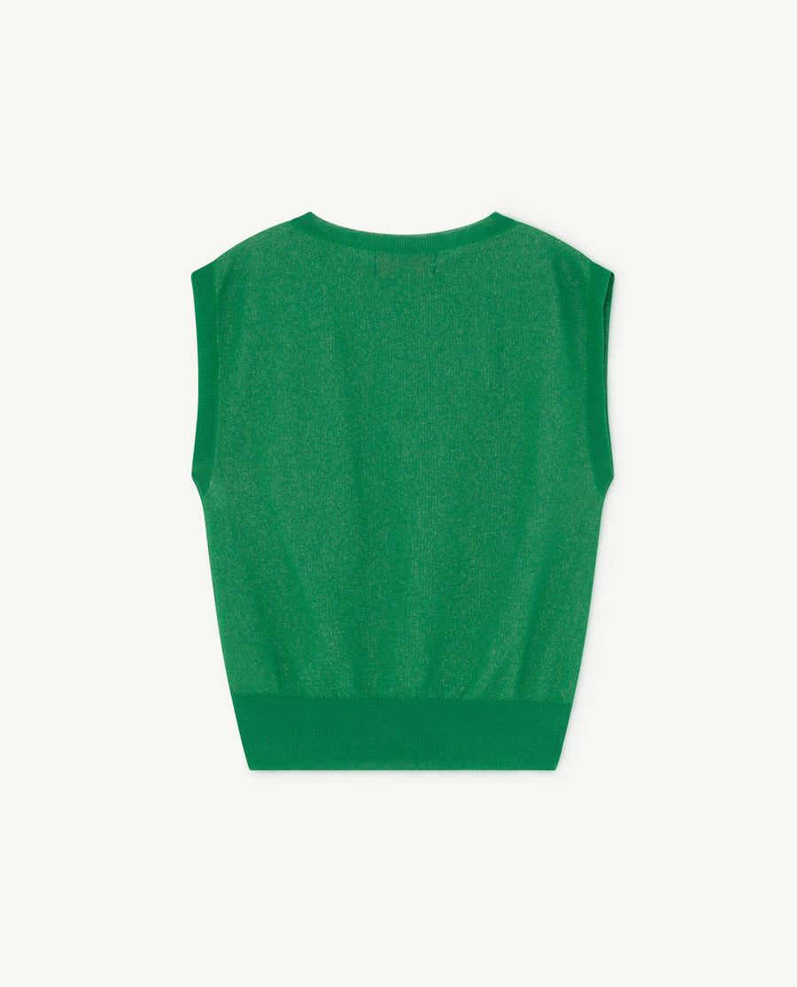 Geo Bat Kids Vest Green