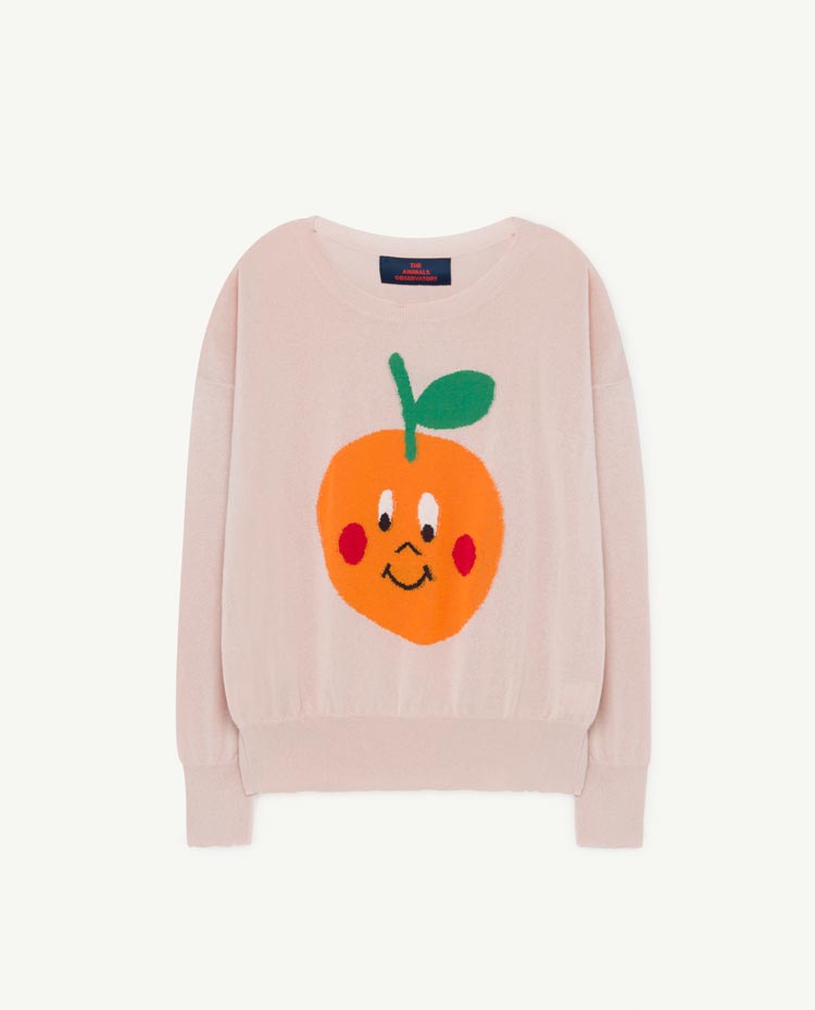 Fruit Bull Kids Sweater Soft Pink