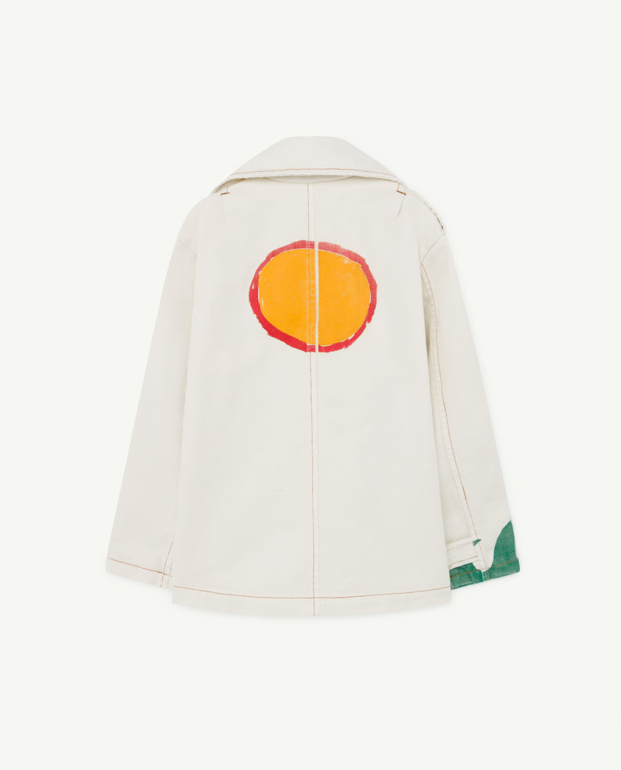 Lion Kids Jacket White Sun