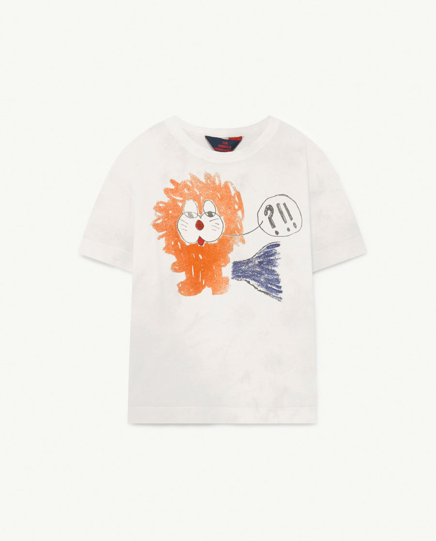 Rooster Kids+ T-Shirt White Lion