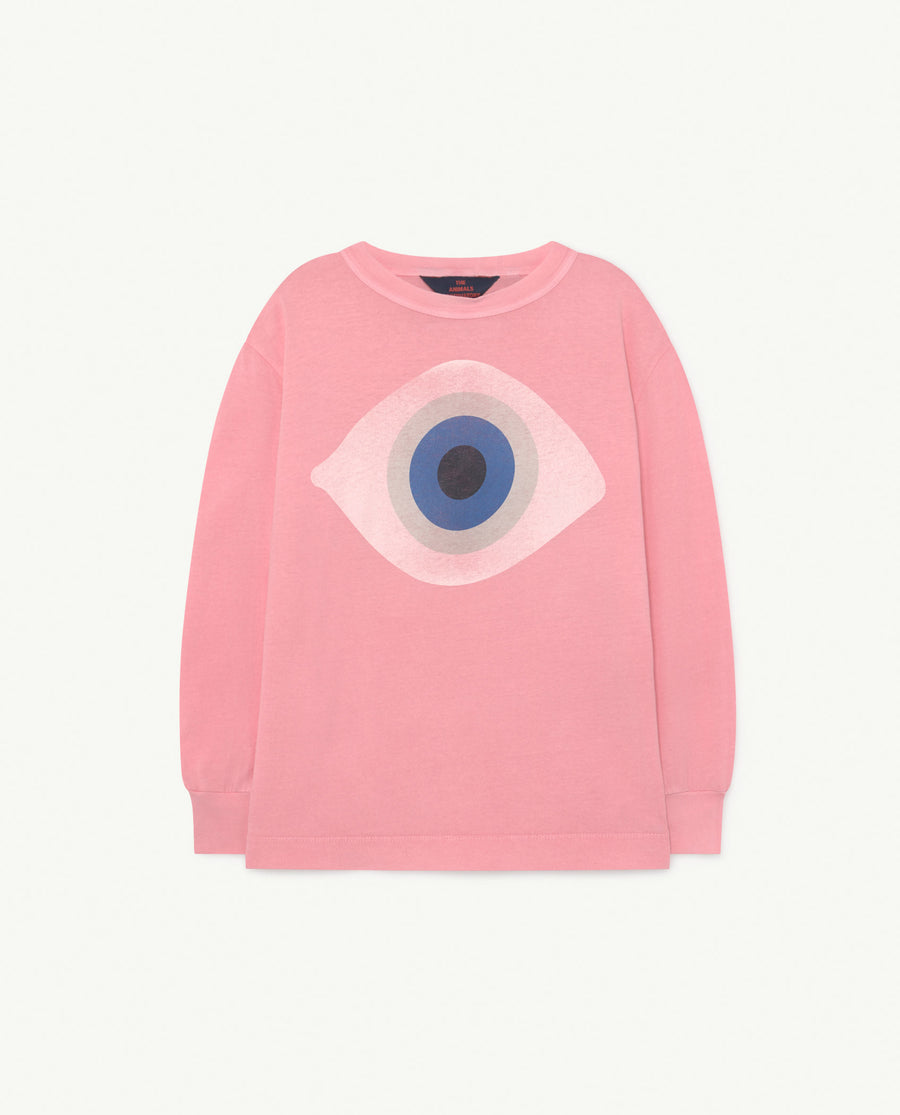 Dog Kids Sweatshirt Pink Eye