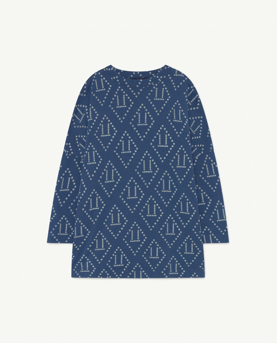 Pigeon Kids Dress Blue Logo