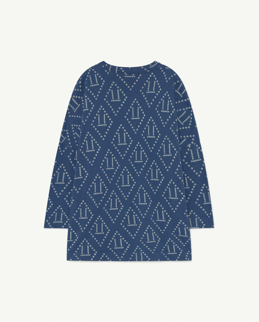 Pigeon Kids Dress Blue Logo