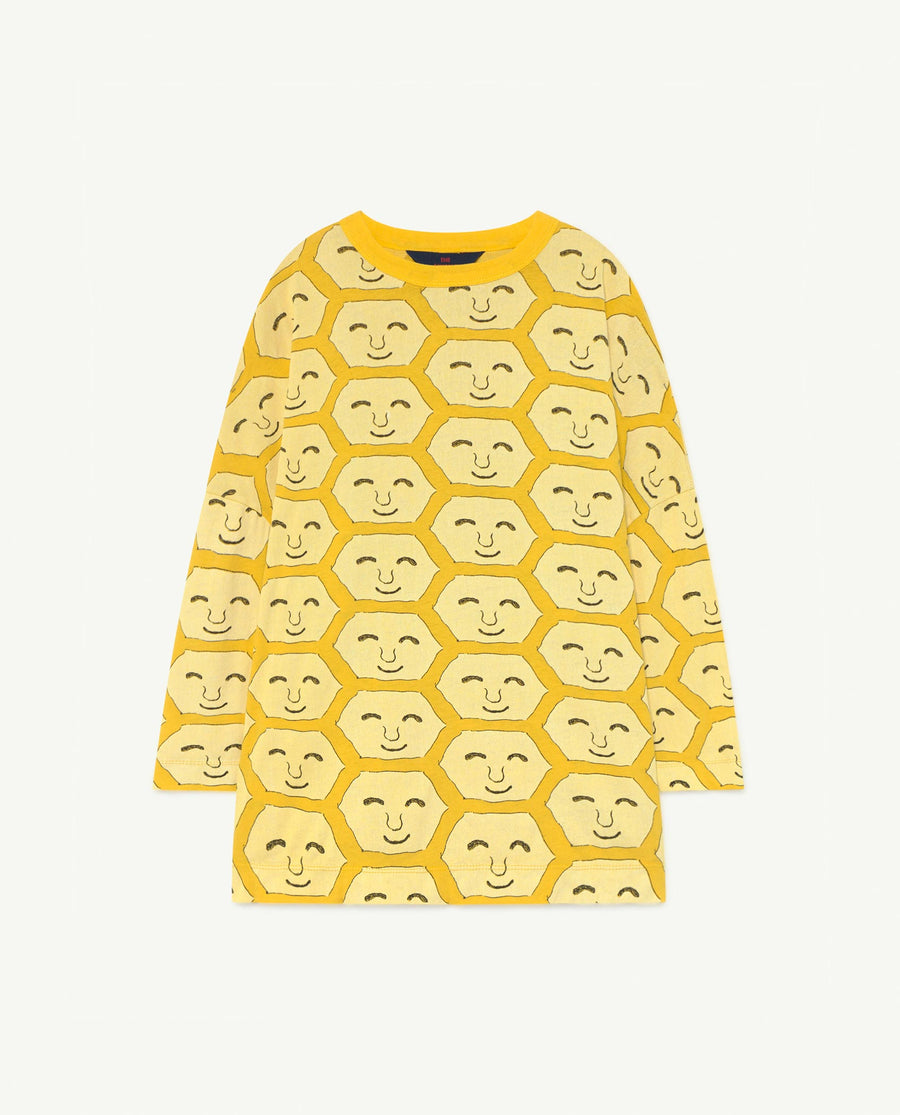 Pigeon Kids Dress Yellow Face