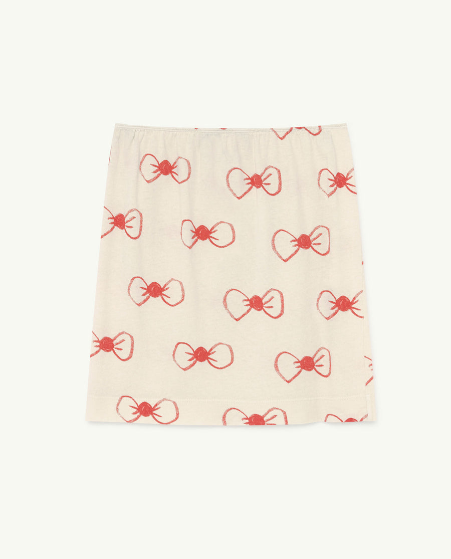 Kitten Kids Skirt White Ties