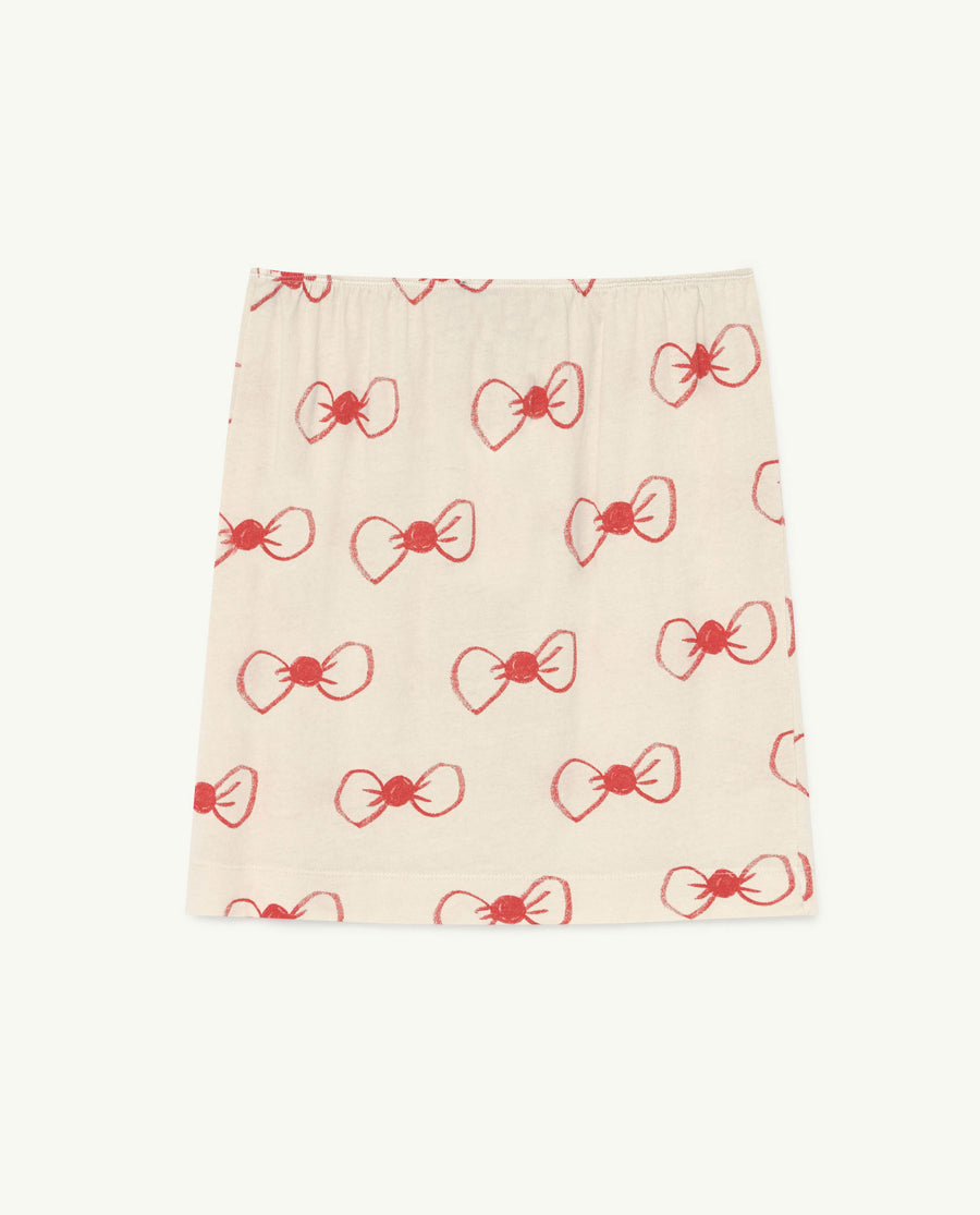 Kitten Kids Skirt White Ties