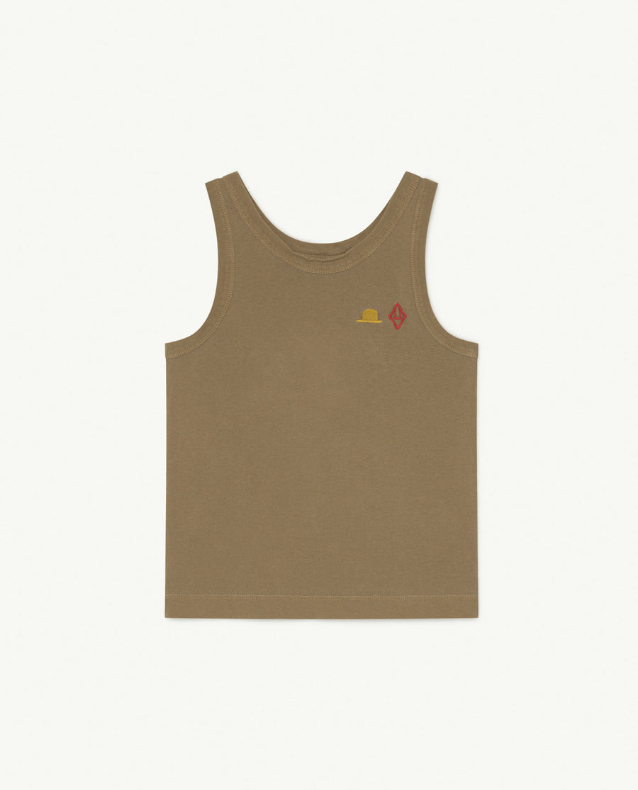 Under Frog Kids T-Shirt Khaki Hat