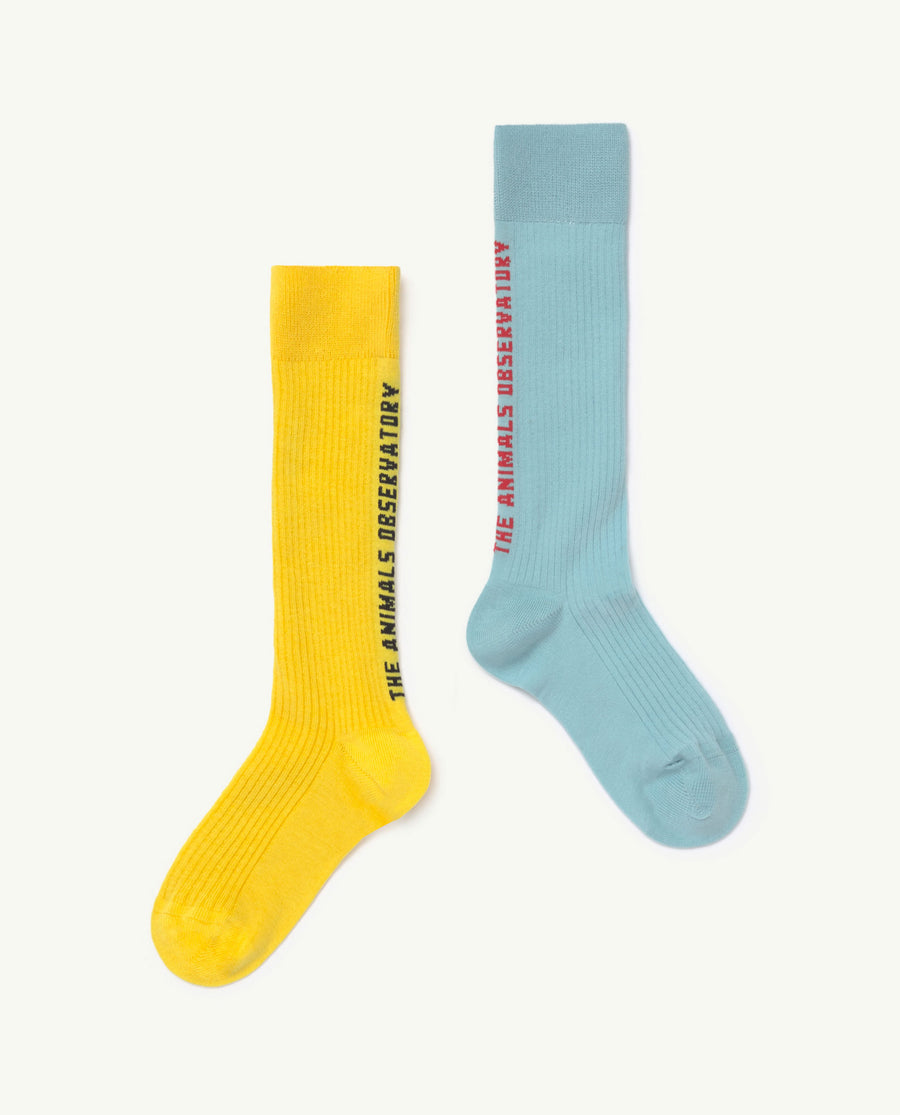 Worm Kids Socks Soft Blue