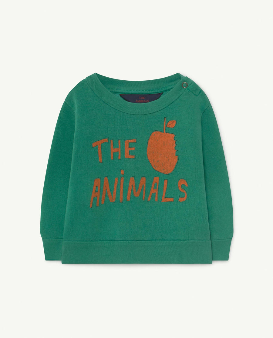 Bear Baby Sweatshirt Green The Animals