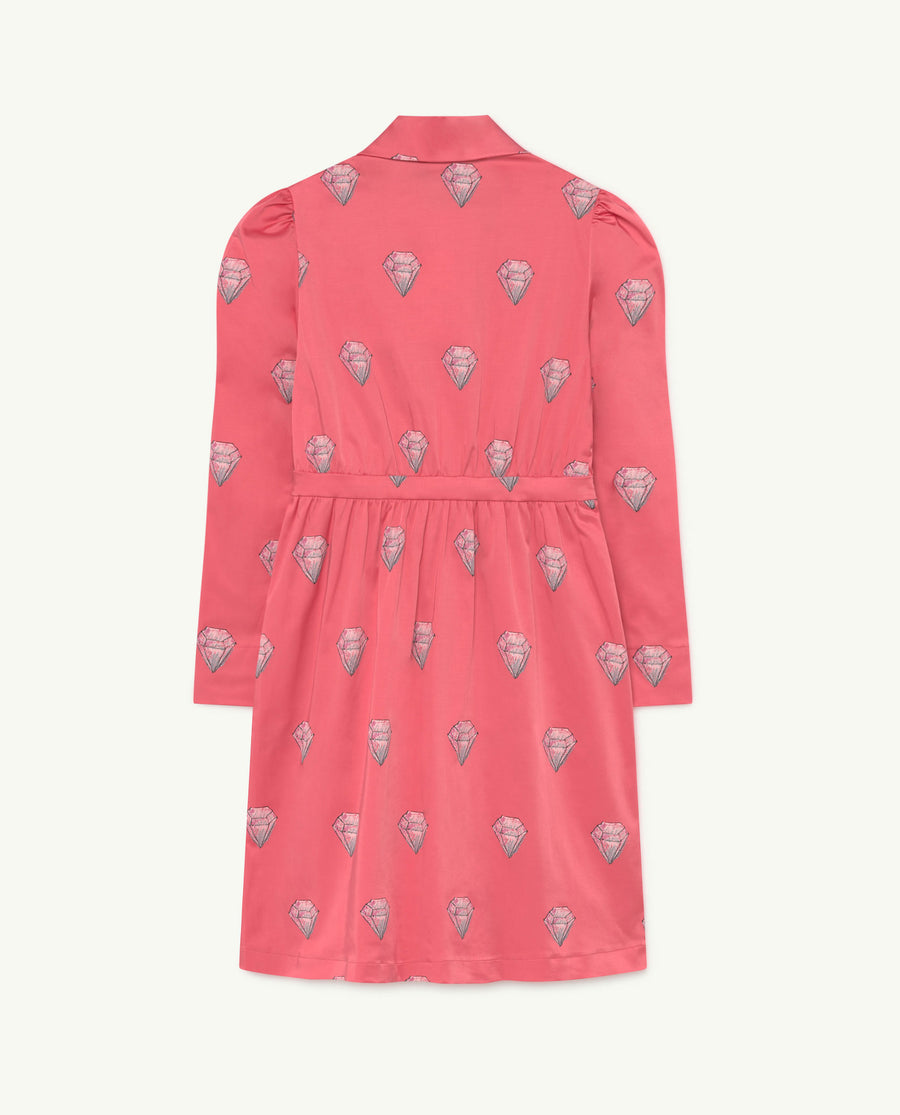 Dolphin Kids Dress Pink Diamonds