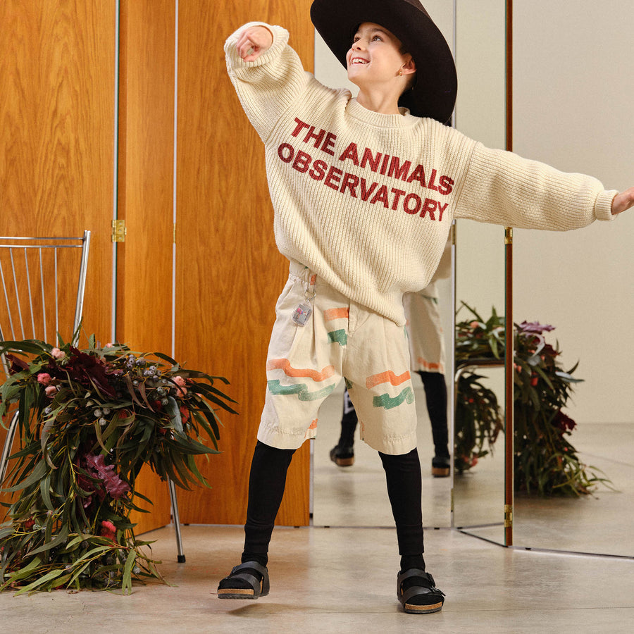 Monkey Kids Trousers White Flag
