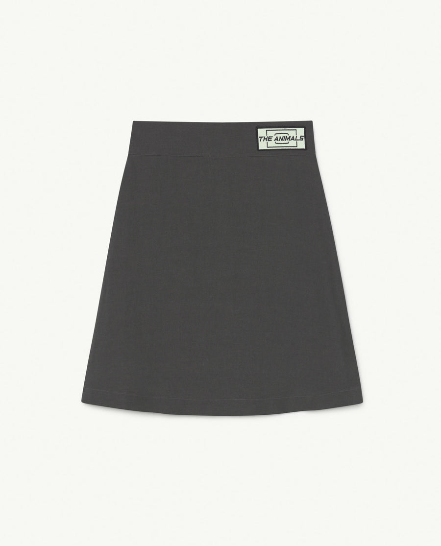 Swan Twill Kids Skirt Black Animals