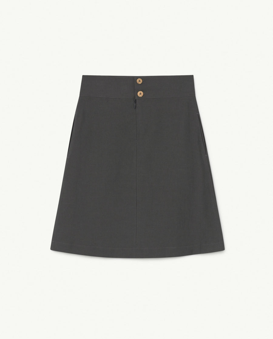 Swan Twill Kids Skirt Black Animals