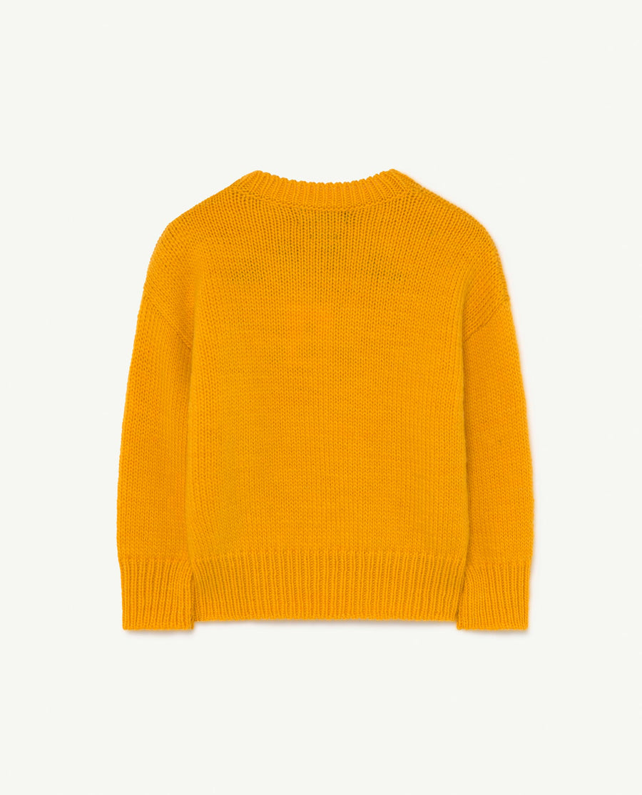 Space Bull Kids Sweater Yellow