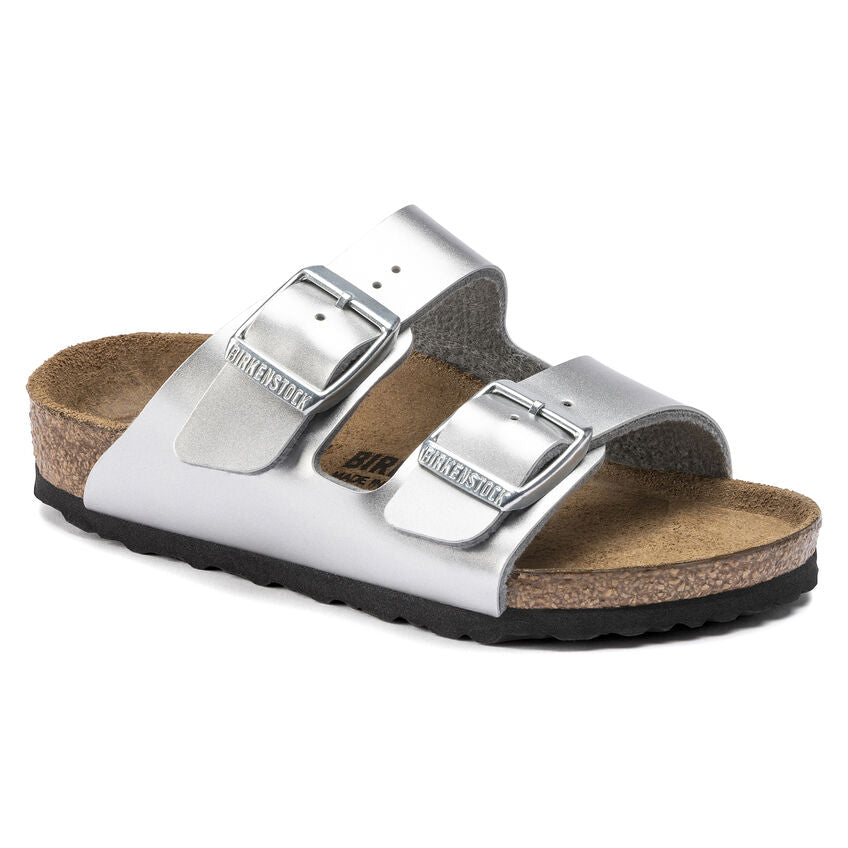 Metallic Silver Birkenstock