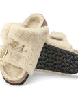 Arizona Big Buckle Shearling Teddy Eggshell