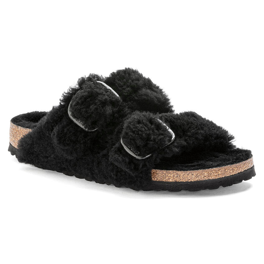 Arizona Big Buckle Shearling Teddy Black