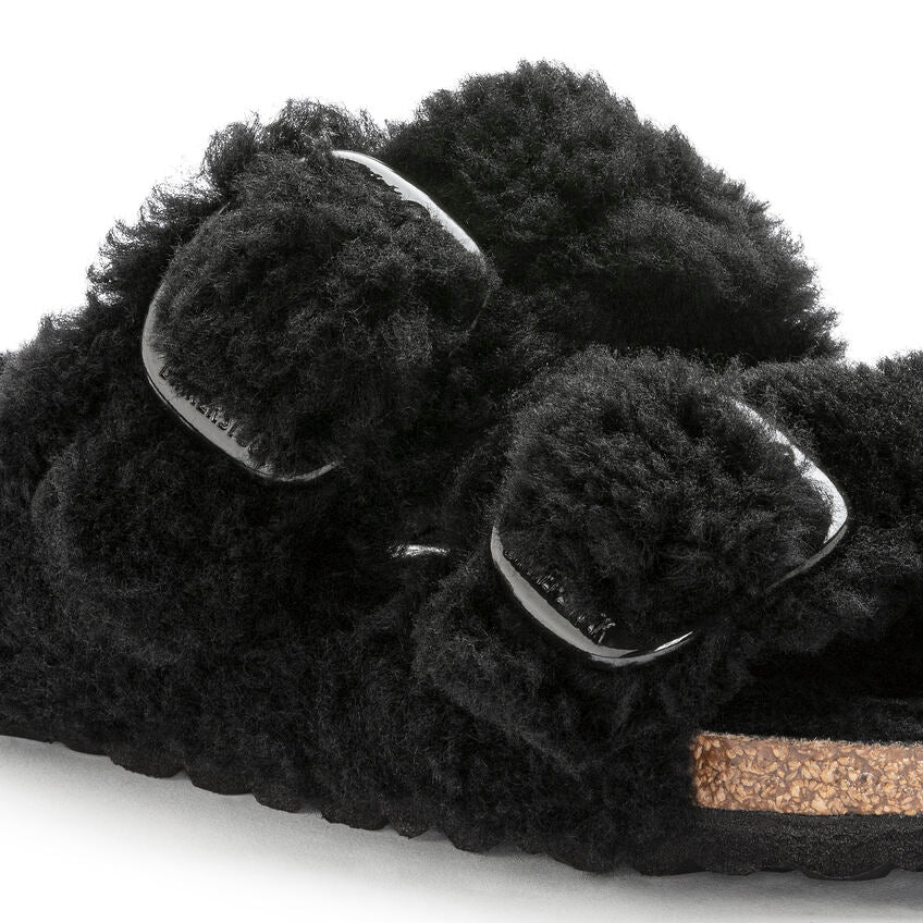 Arizona Big Buckle Shearling Teddy Black