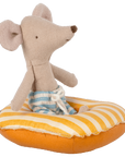 Rubber boat, Small mouse - Yellow stripe