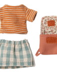 Tricycle mouse, Big sister with bag - Old rose