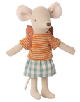 Tricycle mouse, Big sister with bag - Old rose